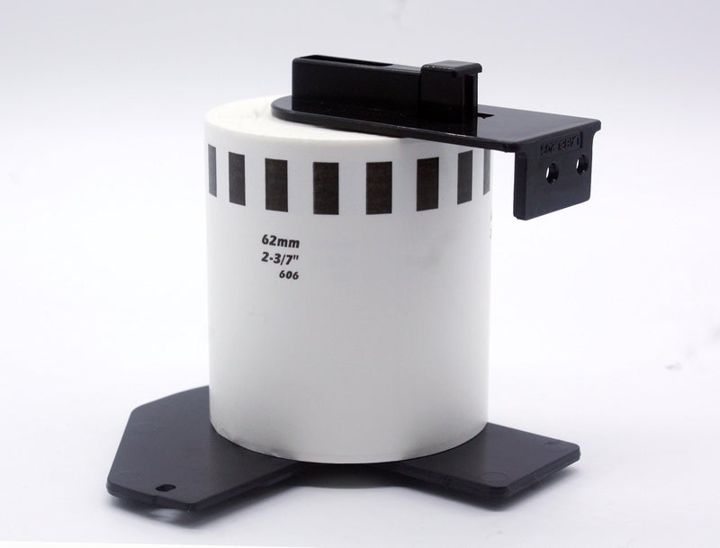 IDIK 22606 Compatible for DK2606 DK-22206 Black on Yellow Film Label Roll with Permanent Cartridge 2.4in x 50ft (62mm x 15.5m/roll) - Image 2